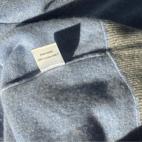 Men's Blue Greyson Wool/Cashmere Hooded Sweater Size Small - Picture 11 of 11